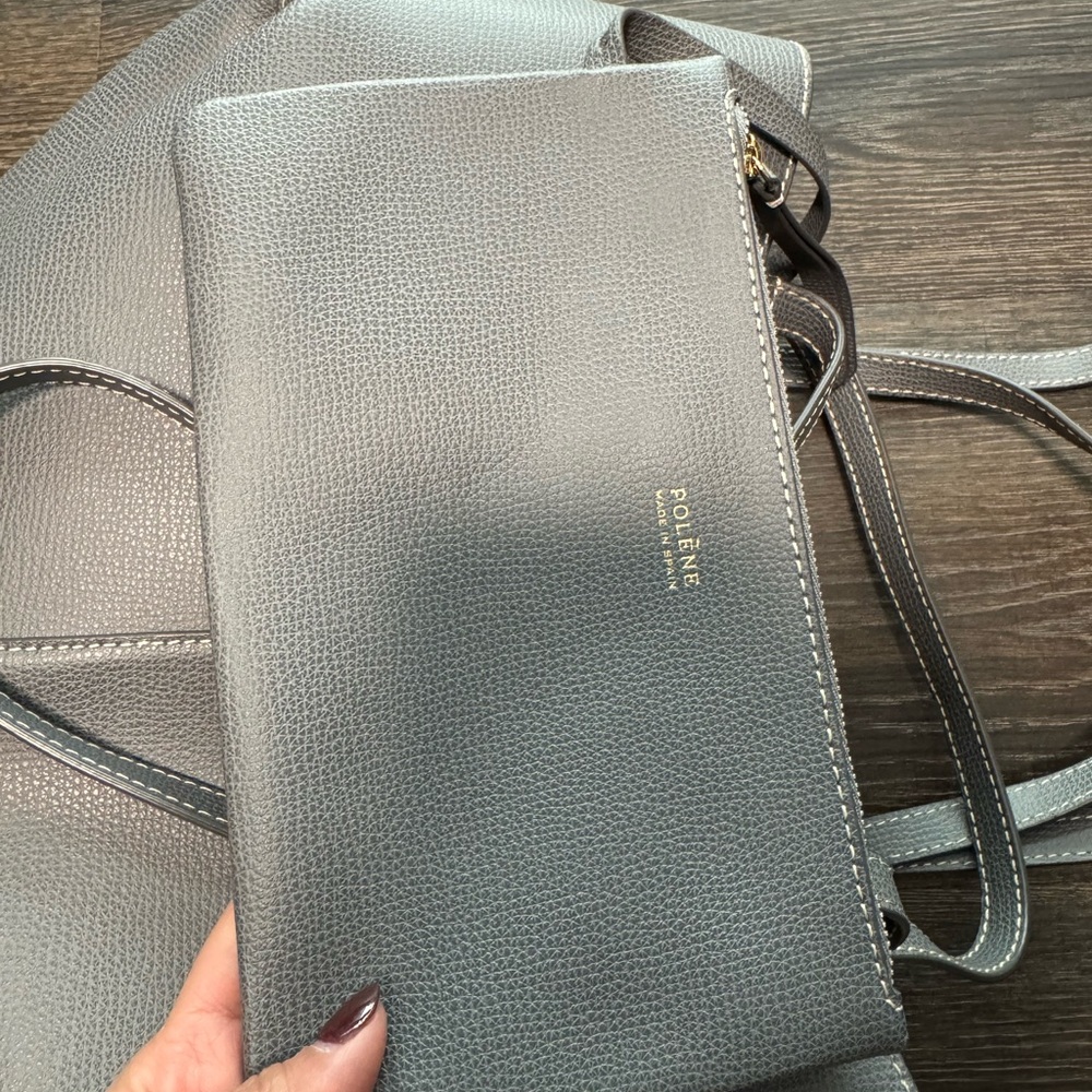 Polene Sophisticated Gray Tote Bag - Picture 4 of 5